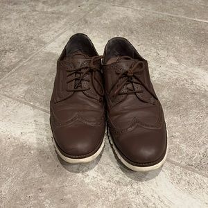 Cole Haan chocolate brown 2.zerogrand wingtips